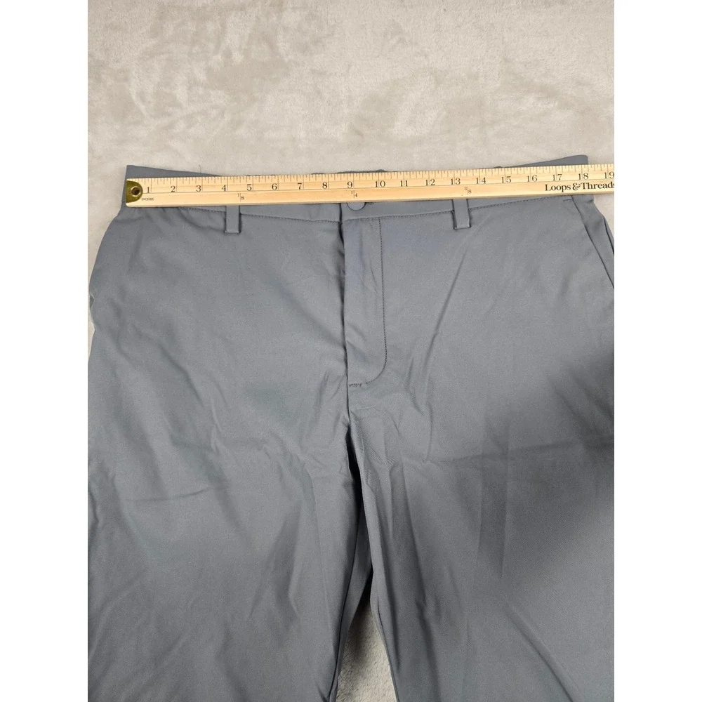 Banana Republic Chino Pants Mens 38x34 Gray Performance Stretch Elastic Waist‎